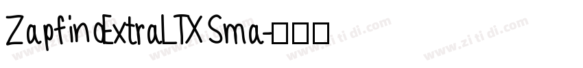 ZapfinoExtraLTX Sma字体转换